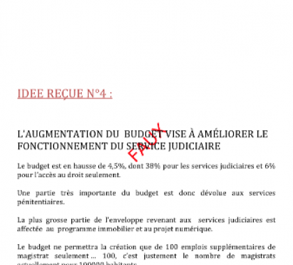 Le budget prévu par le projet de loi de la justice  est en grande partie affecté au programme immobilier et au projet numérique visant à éloigner le justiciable de son juge